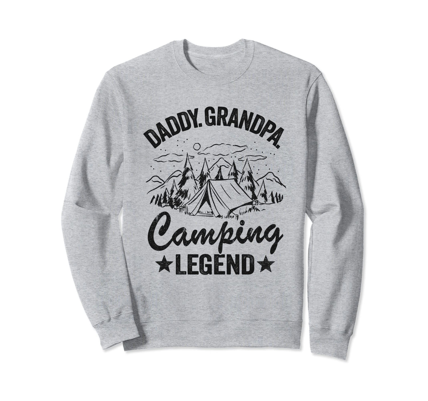 Daddy Grandpa Camping Legend Rv Sweatshirt - Graphic Print for Adults - T-Shirt, Sweatshirt, Hoodie