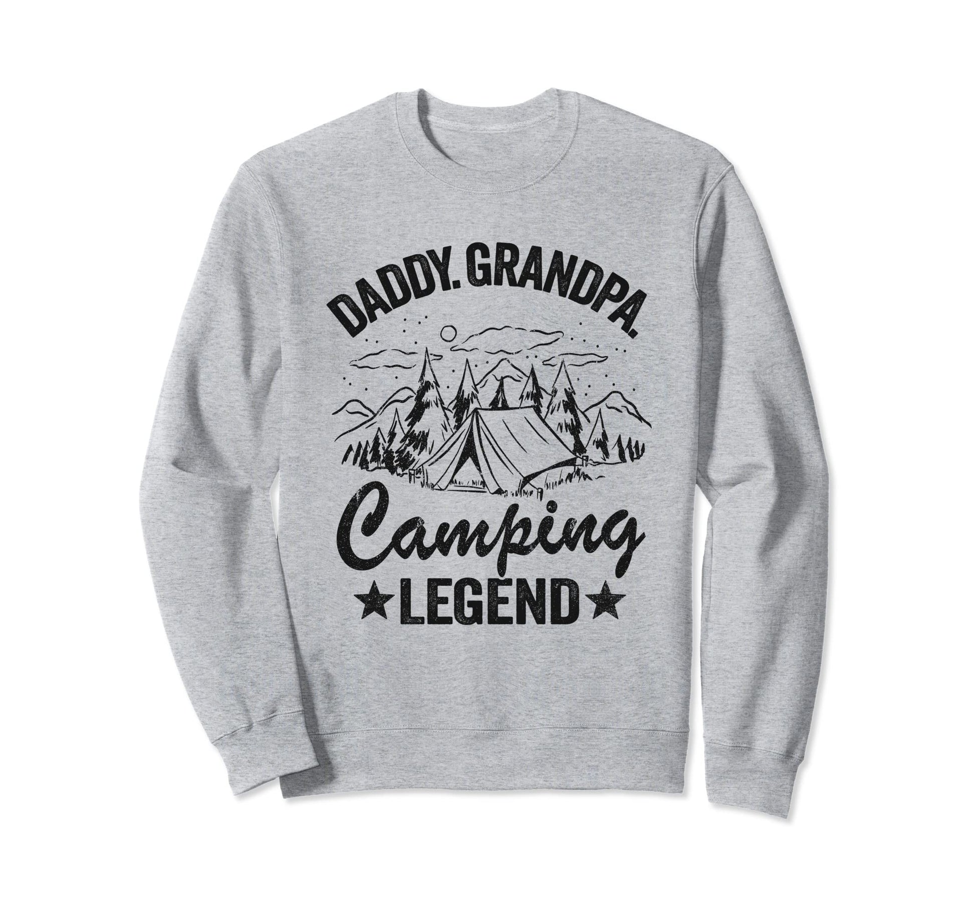 Daddy Grandpa Camping Legend Rv Sweatshirt - Graphic Print for Adults - T-Shirt, Sweatshirt, Hoodie