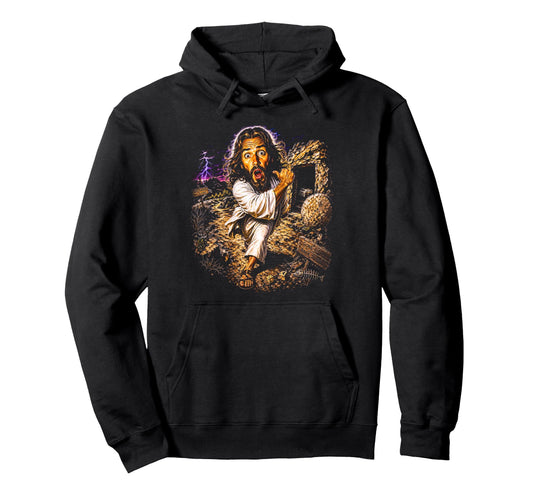 80S Jesus Empty Tomb Streetwear Hoodie - Fun Novelty Design for Adults - T-Shirt, Sweatshirt, Hoodie