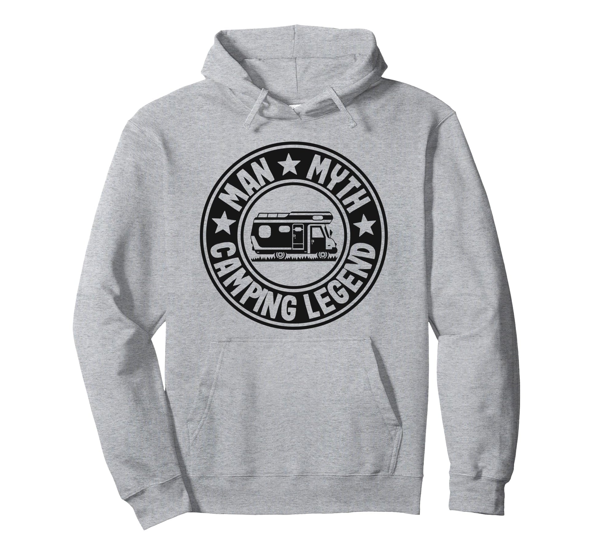 Myth Camping Legend Rv Camper Dad Outdoor Hoodie - Novelty Apparel Unisex - T-Shirt, Sweatshirt, Hoodie