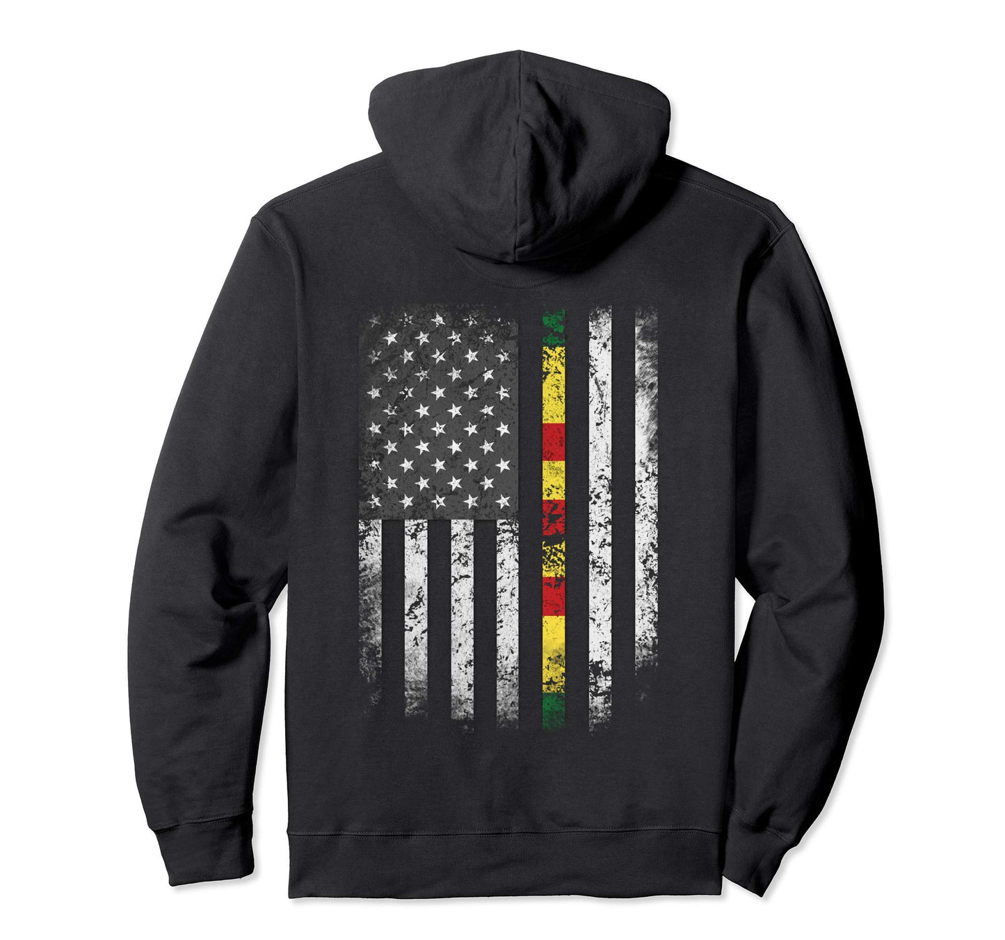 Proud Vietnam Veteran Us Flag Ribbon Hoodie - Streetwear Style Men Women - T-Shirt, Sweatshirt, Hoodie