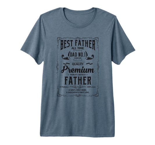Best Father Worlds Greatest Dad No 1 T-Shirt - Streetwear Style for Adults - T-Shirt, Sweatshirt, Hoodie