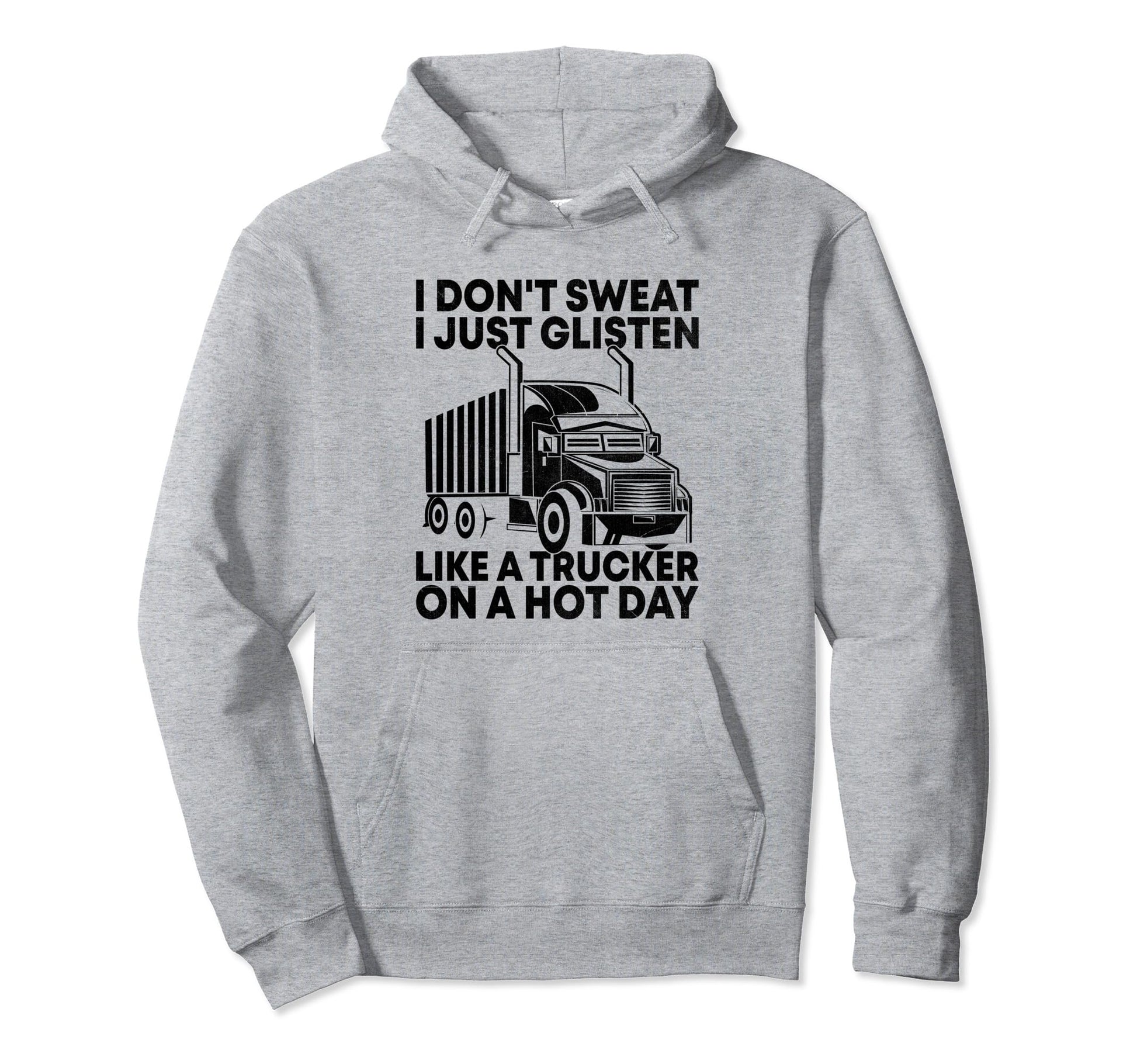 Trucker Driving Dad Trucker Father Hoodie - Custom Art Print Men Women - T-Shirt, Sweatshirt, Hoodie