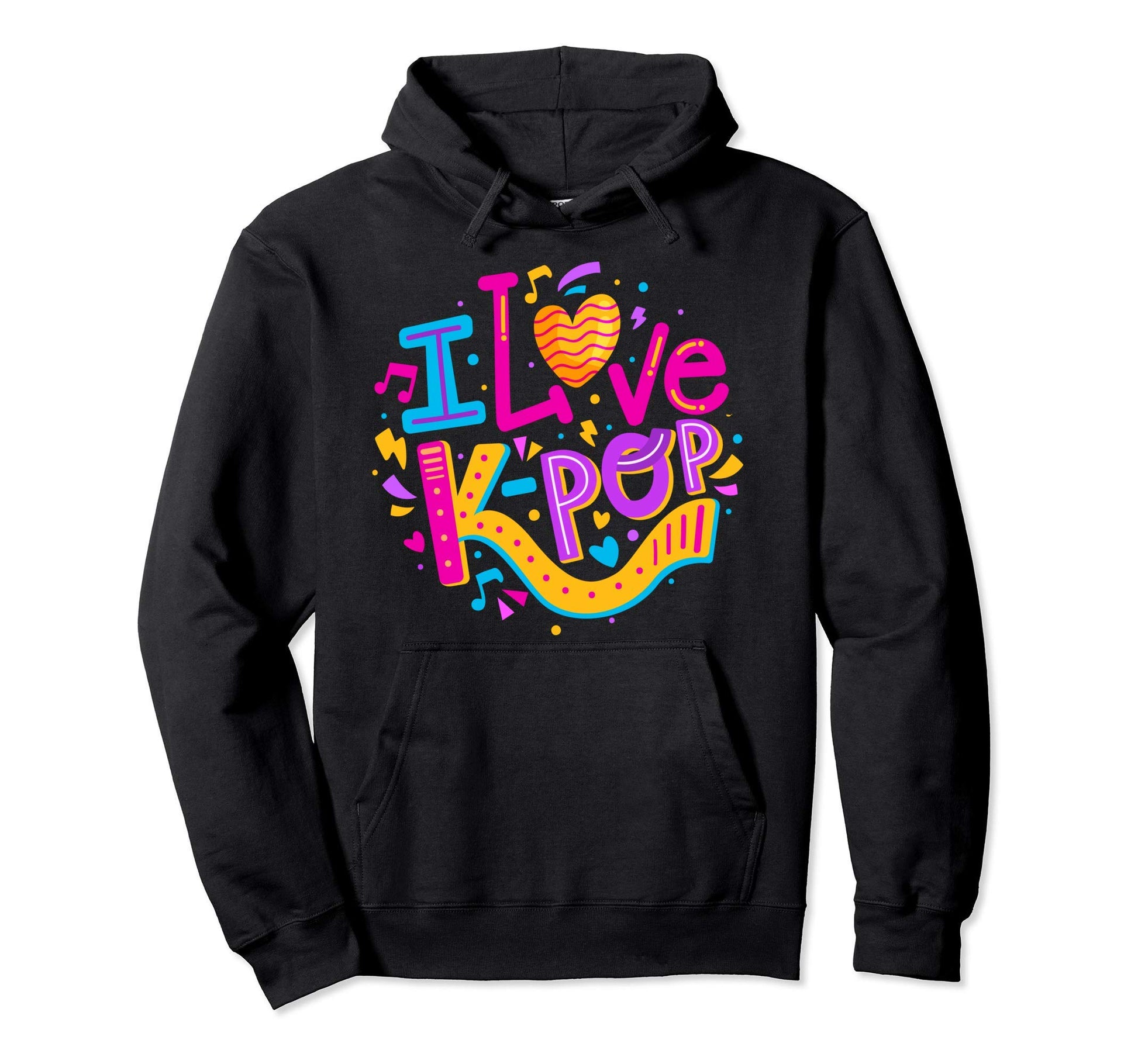 I Love K Pop K Pop Music Lover Fan Teens Hoodie - Fun Novelty Design Unisex - T-Shirt, Sweatshirt, Hoodie