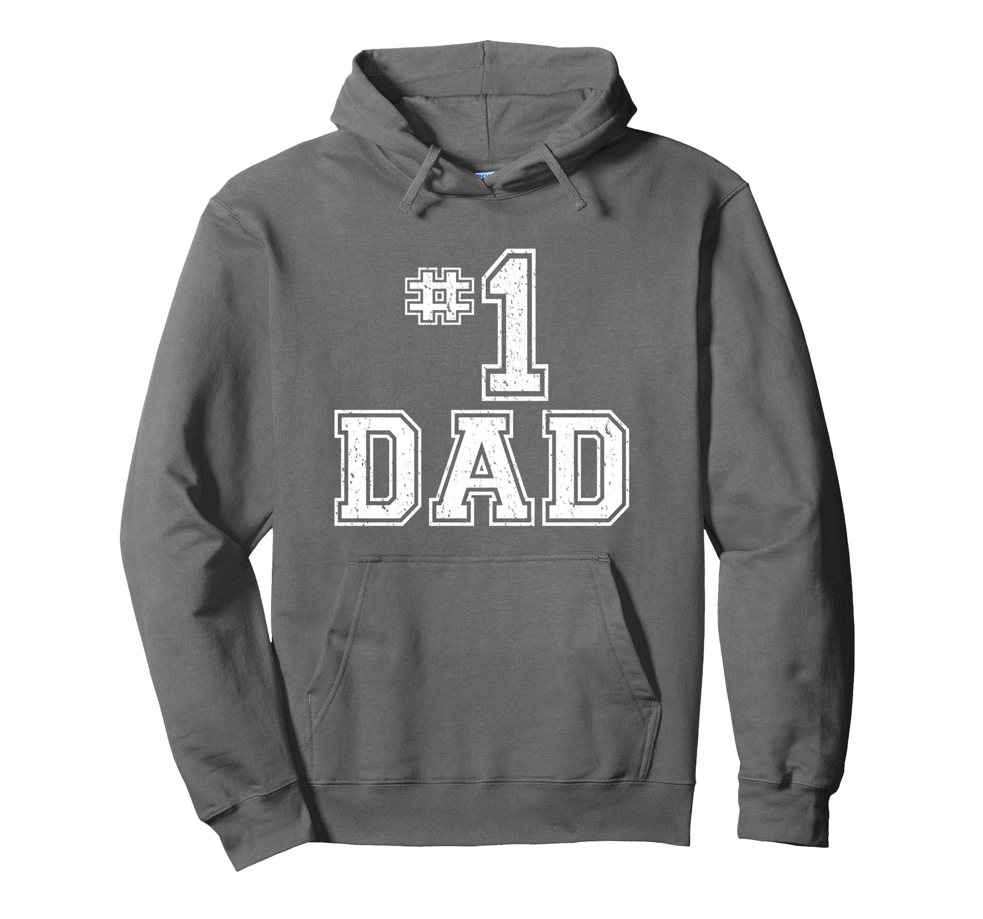 1 Dad Number One Fathers Day Dad Hoodie - Custom Art Print for Adults - T-Shirt, Sweatshirt, Hoodie