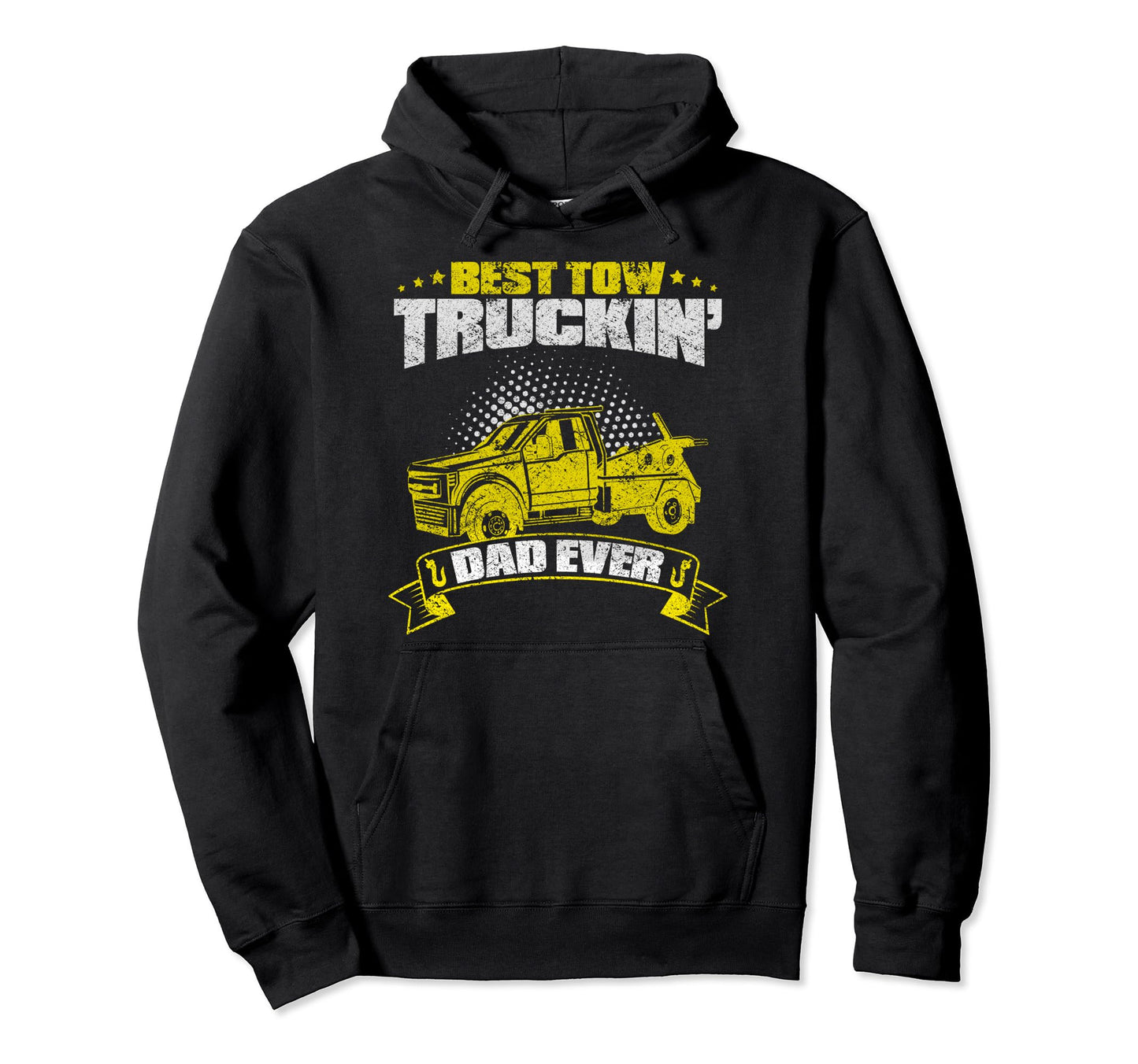 Tow Truck Driver Daddy Father Dad Hoodie - Custom Art Print for Adults - T-Shirt, Sweatshirt, Hoodie