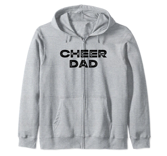 Cheer Cheerleader Dad White T-Shirt - Aesthetic Graphic for Adults - T-Shirt, Sweatshirt, Hoodie