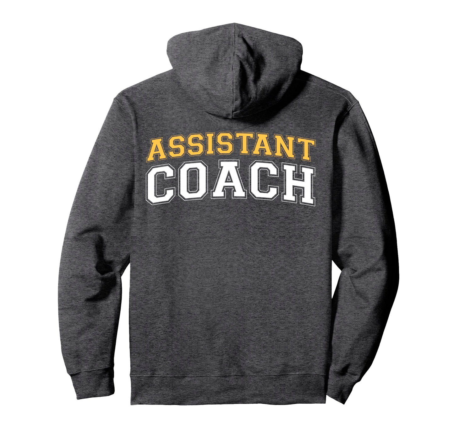 Assistant Coach Sports Trainer Back Hoodie - Minimalist Print Men Women - T-Shirt, Sweatshirt, Hoodie