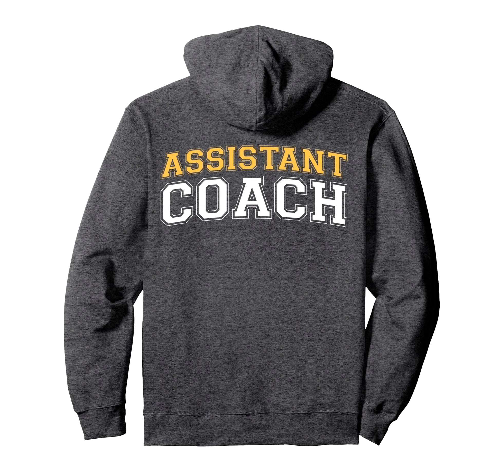 Assistant Coach Sports Trainer Back Hoodie - Minimalist Print Men Women - T-Shirt, Sweatshirt, Hoodie