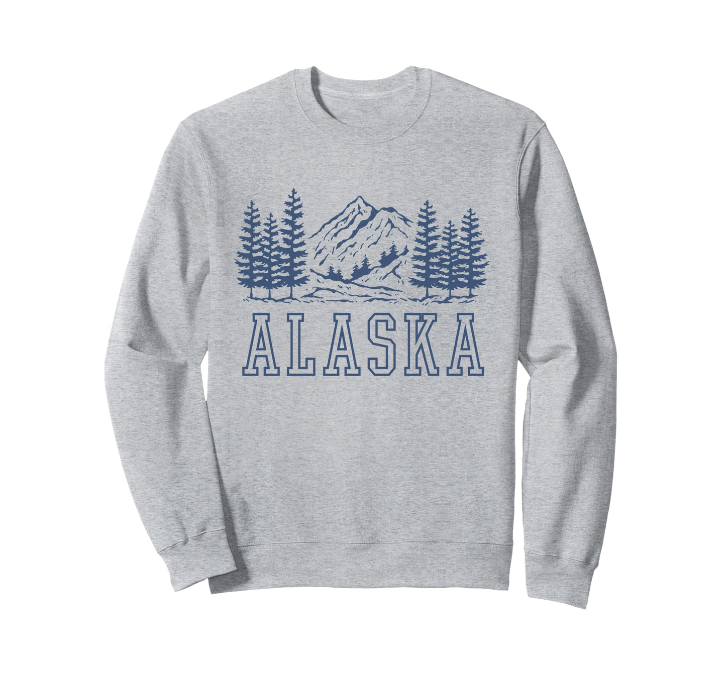 Grey Alaska Sweatshirt - Trendy Graphic for Adults - T-Shirt, Sweatshirt, Hoodie