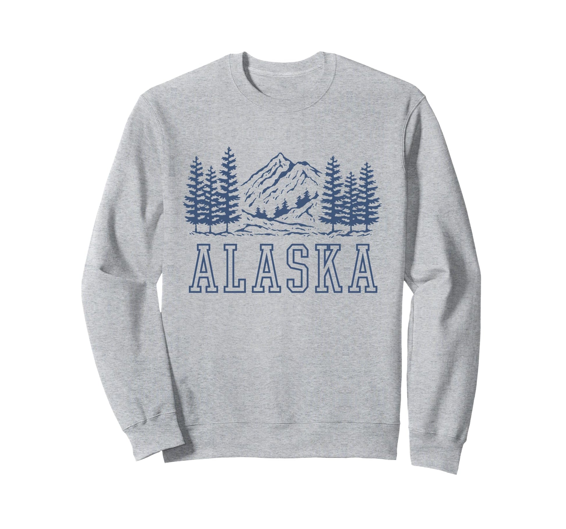 Grey Alaska Sweatshirt - Trendy Graphic for Adults - T-Shirt, Sweatshirt, Hoodie