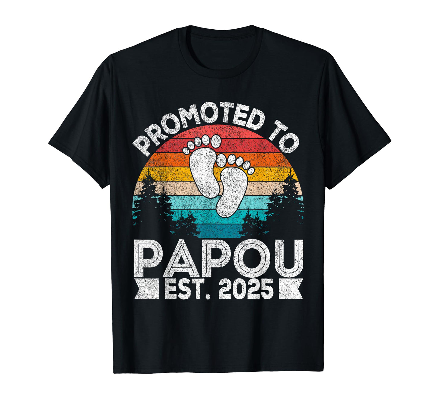 Promoted To Papou Est 2025 Greek T-Shirt - Novelty Apparel Men Women - T-Shirt, Sweatshirt, Hoodie
