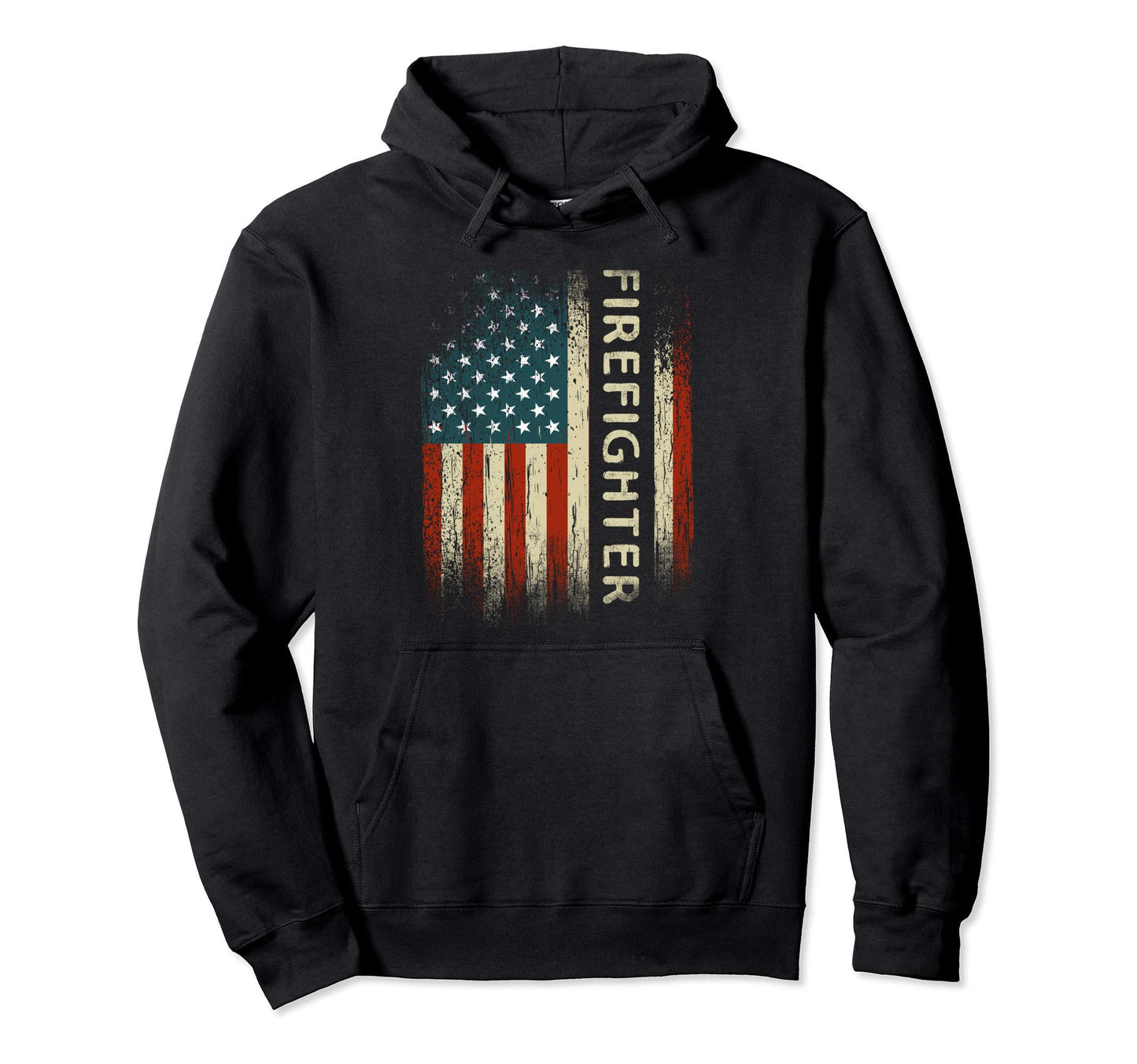 Patriotic Firefighter Gifts American Usa Hoodie - Minimalist Print Unisex - T-Shirt, Sweatshirt, Hoodie