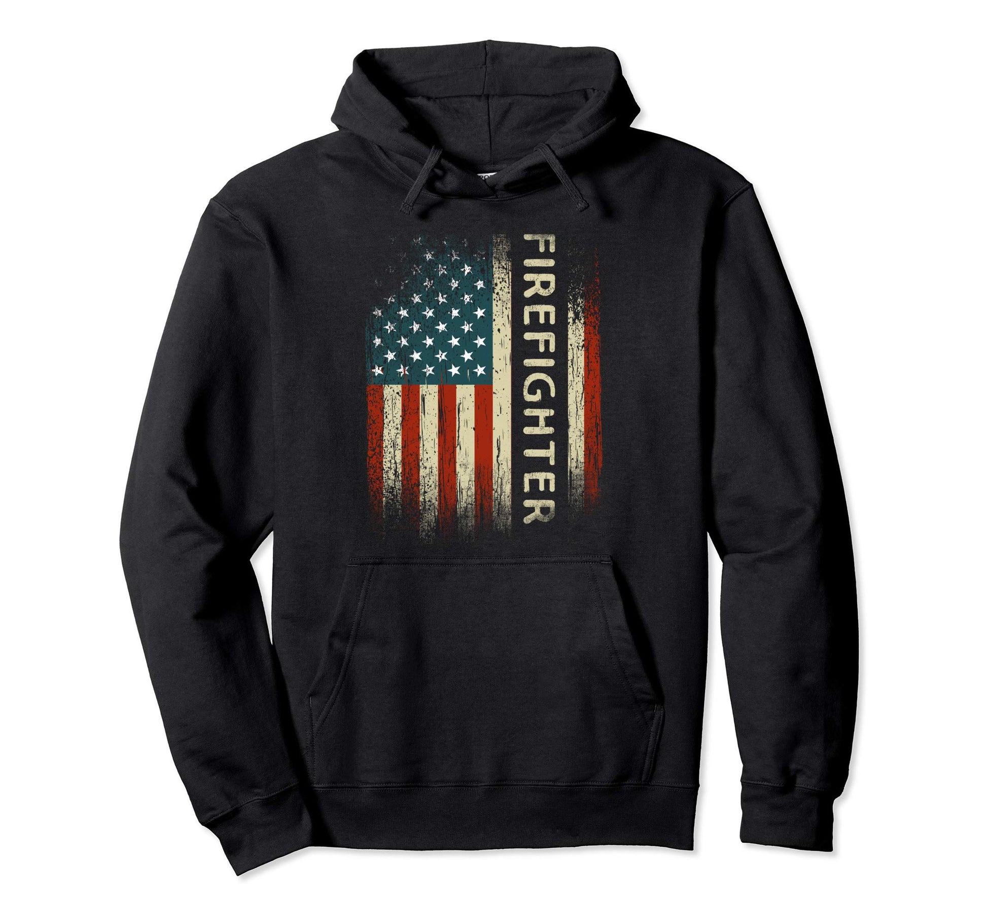 Patriotic Firefighter Gifts American Usa Hoodie - Minimalist Print Unisex - T-Shirt, Sweatshirt, Hoodie