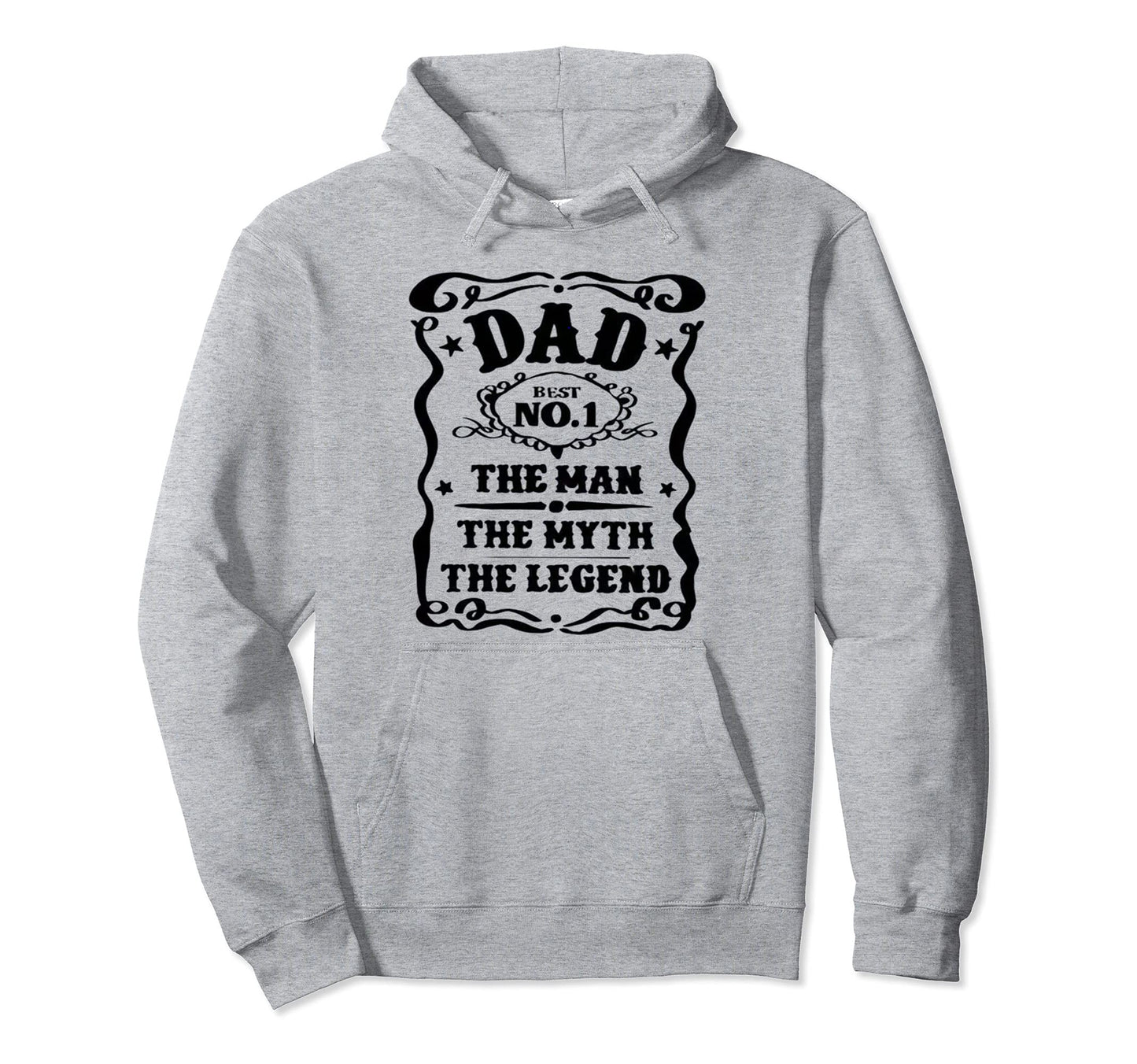 Dad Myth Legend Fathers Day Hoodie - Streetwear Style for Adults - T-Shirt, Sweatshirt, Hoodie