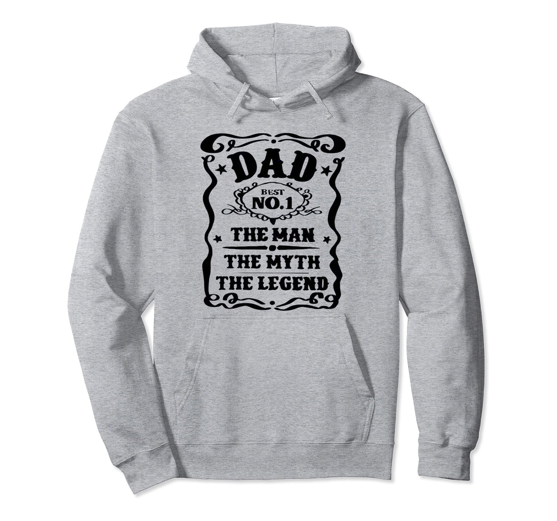Dad Myth Legend Fathers Day Hoodie - Streetwear Style for Adults - T-Shirt, Sweatshirt, Hoodie