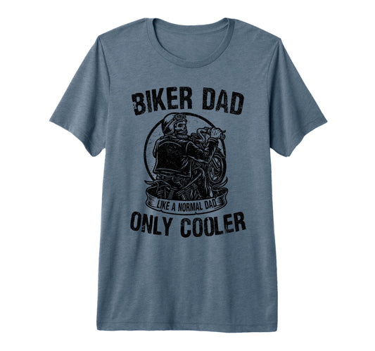 Biker Dad Fathers Day Motorcycle Lover T-Shirt - Minimalist Print Unisex - T-Shirt, Sweatshirt, Hoodie