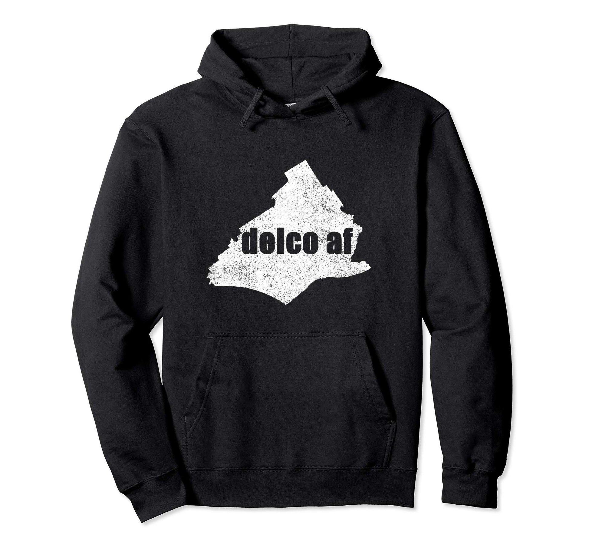 Delaware County Pa Delco Af Map Delco Hoodie - Fun Novelty Design Unisex - T-Shirt, Sweatshirt, Hoodie