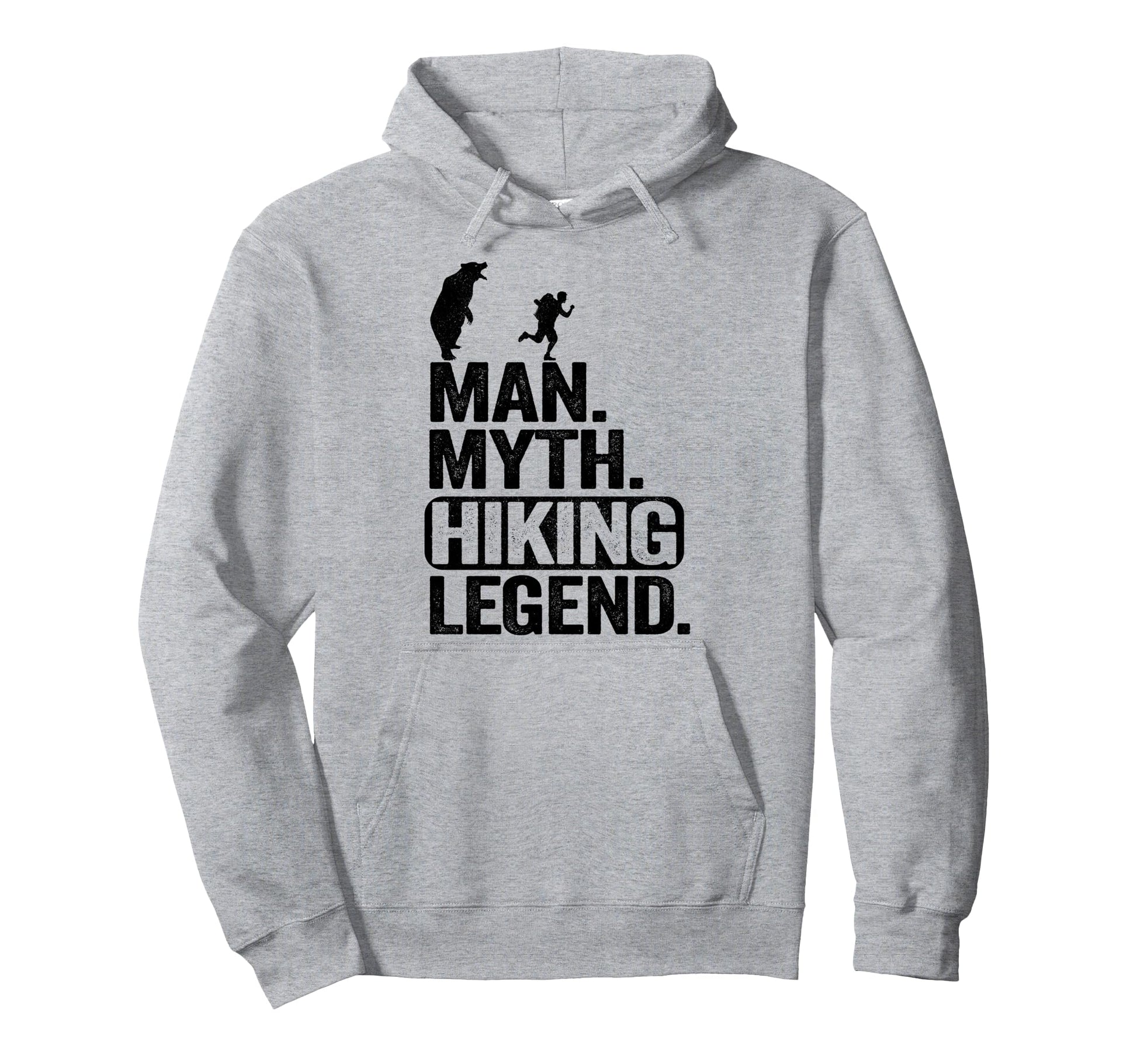 Myth Hiking Legend Hiker Grandpa Bear Hoodie - Fun Novelty Design Unisex - T-Shirt, Sweatshirt, Hoodie