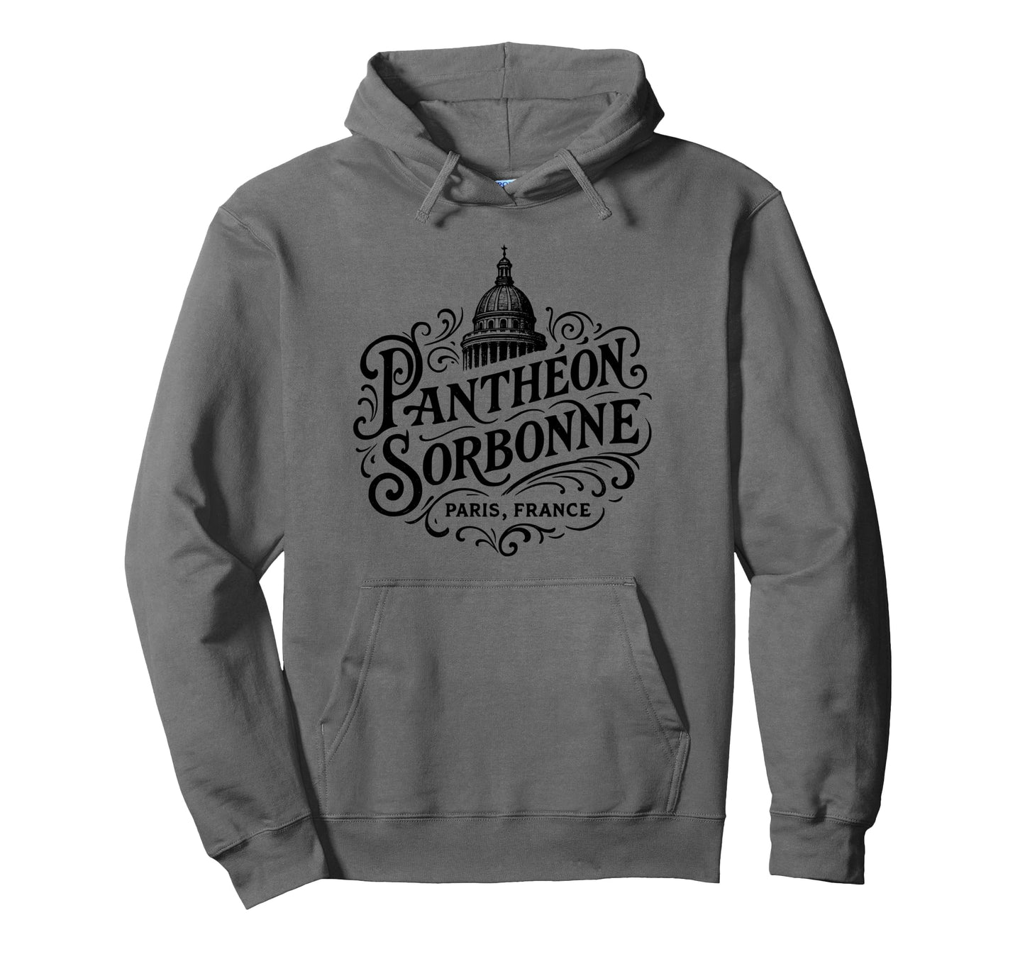 Panth Sorbonne Paris France Ornate Black Hoodie - Graphic Print Unisex - T-Shirt, Sweatshirt, Hoodie