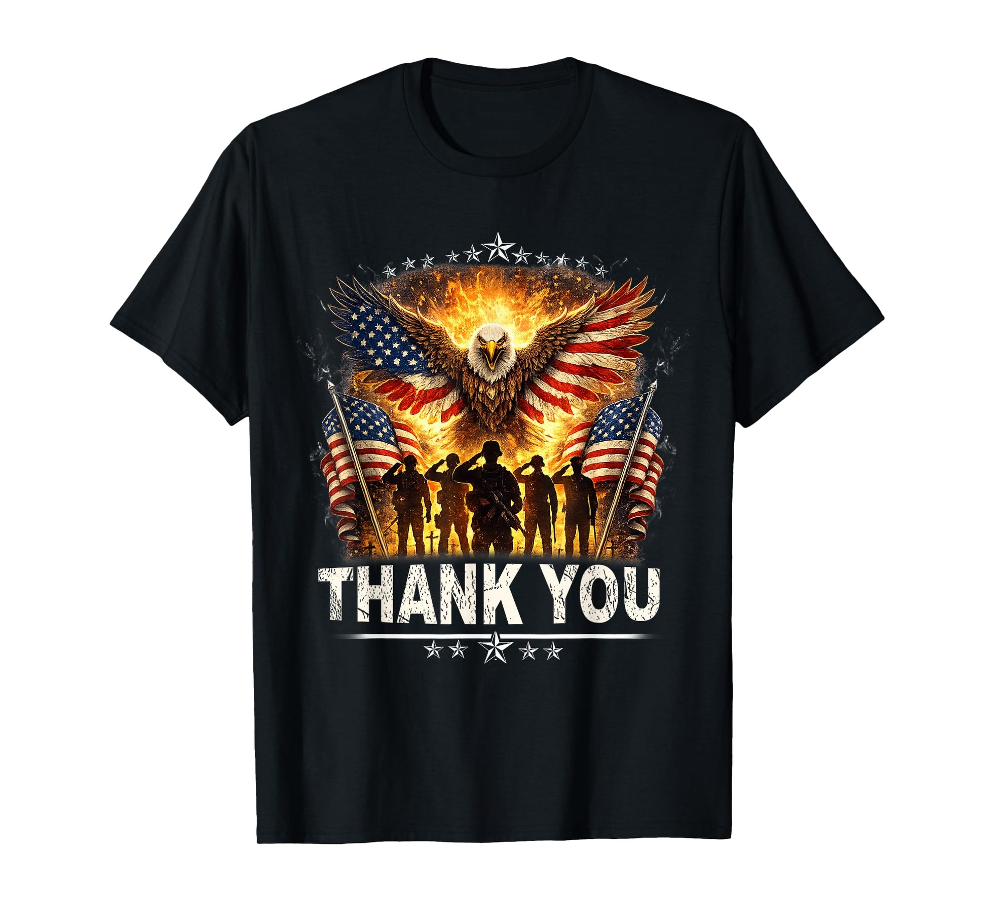 Thank You Veteran Patriotic Usa Military T-Shirt - Novelty Apparel Unisex - T-Shirt, Sweatshirt, Hoodie