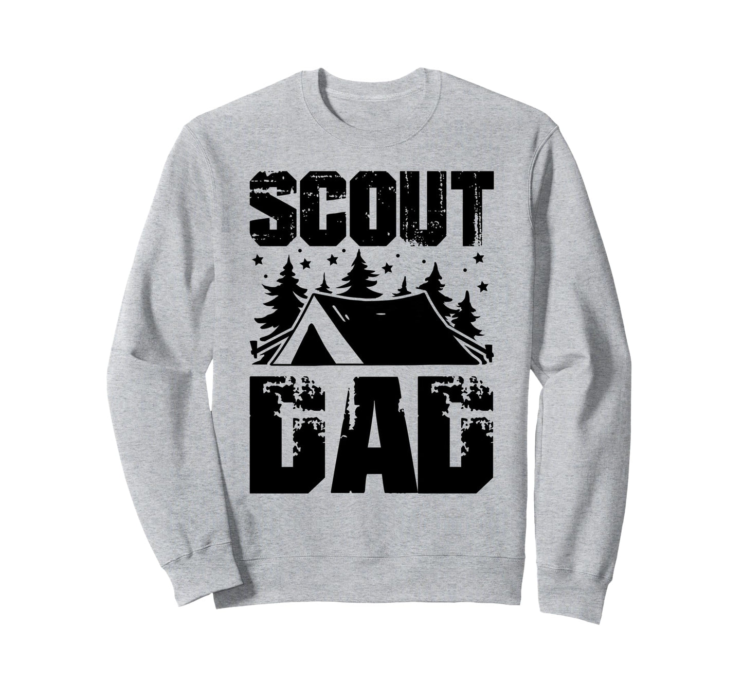 Scout Dad Camping Sweatshirt - Minimalist Print for Adults - T-Shirt, Sweatshirt, Hoodie