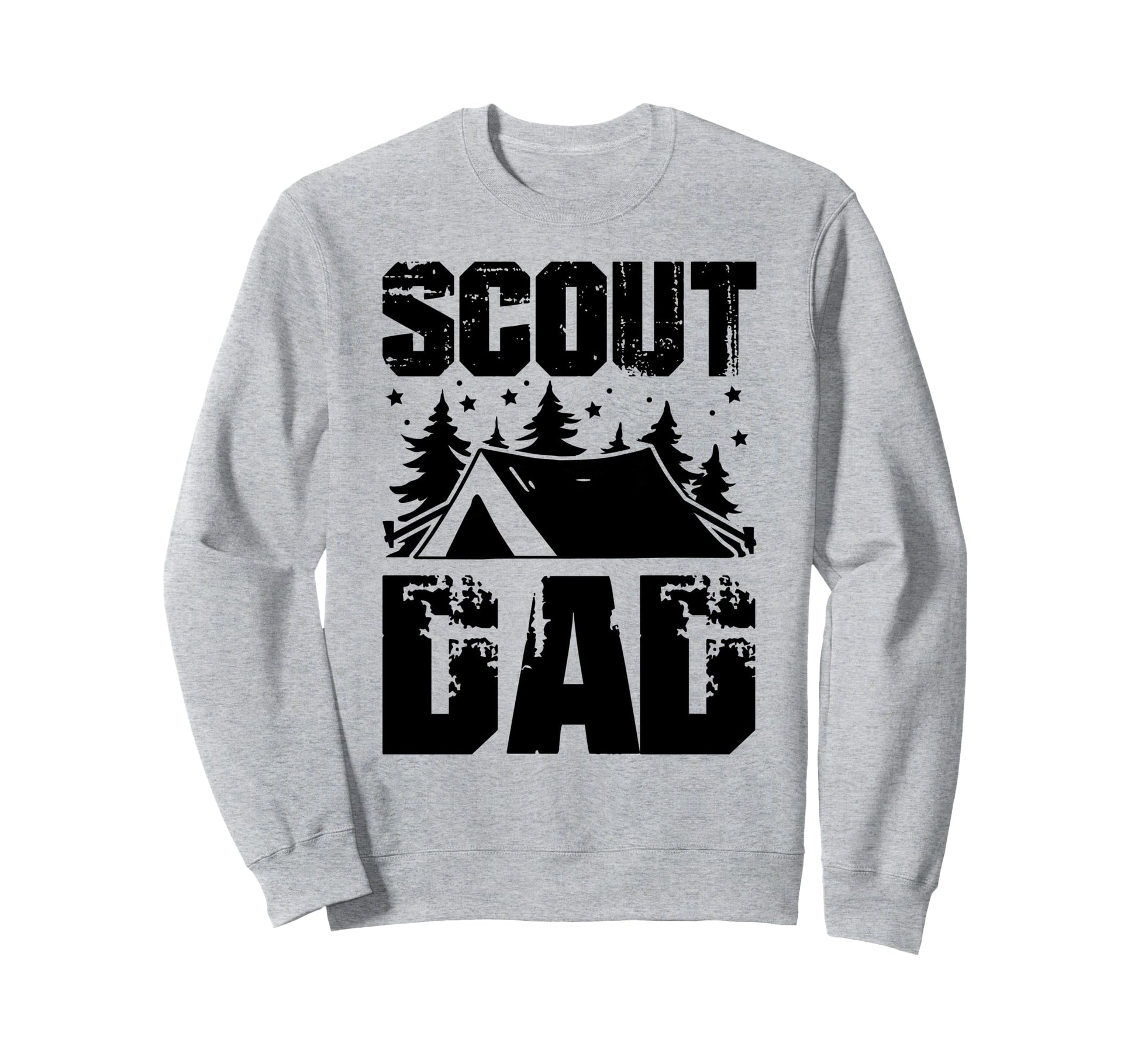 Scout Dad Camping Sweatshirt - Minimalist Print for Adults - T-Shirt, Sweatshirt, Hoodie