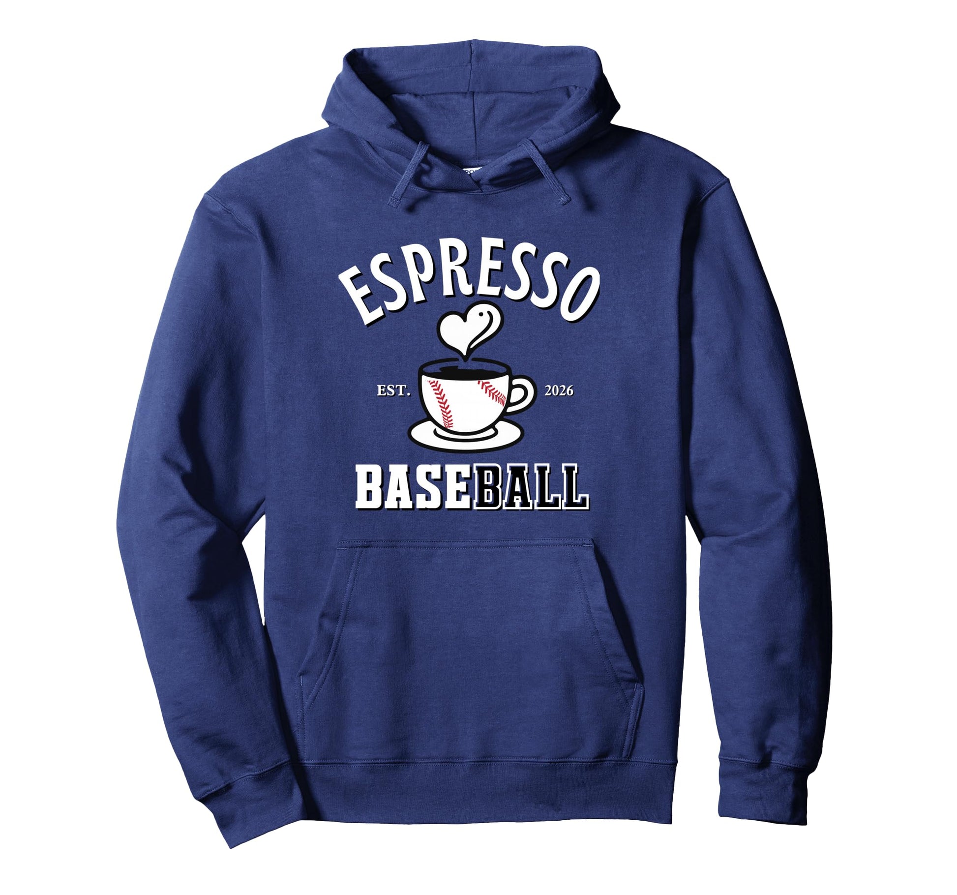 Espresso Baseball Est 2026 Coffee Hoodie - Streetwear Style Men Women - T-Shirt, Sweatshirt, Hoodie