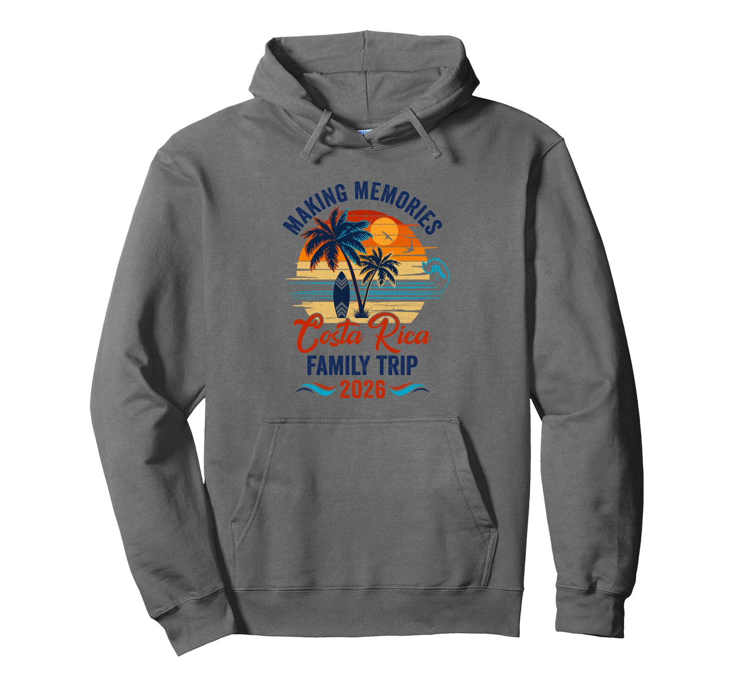Costa Rica Family Vacation 2026 Making Hoodie - Minimalist Print Men Women - T-Shirt, Sweatshirt, Hoodie