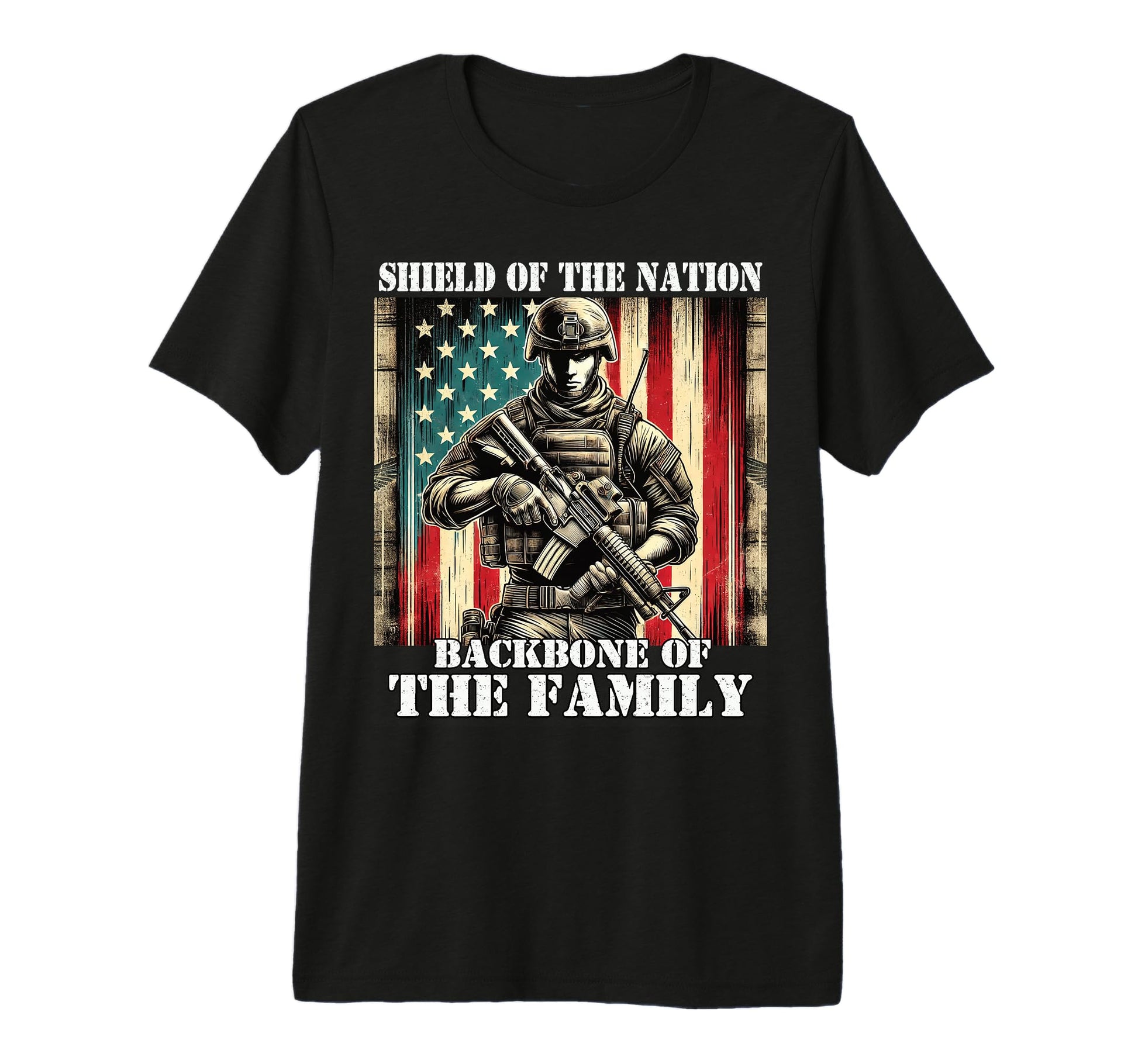 Shield Nation Backbone Family T-Shirt - Streetwear Style Men Women - T-Shirt, Sweatshirt, Hoodie