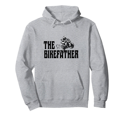 Biker Biker Dad Bikefather Funny Muscle Hoodie - Aesthetic Graphic Unisex - T-Shirt, Sweatshirt, Hoodie