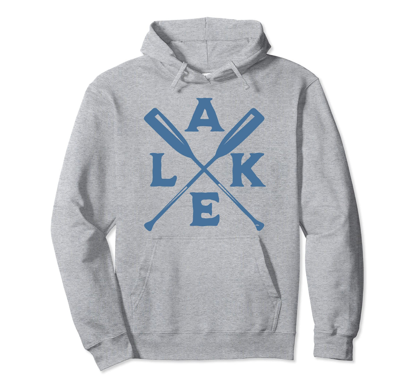 Canoe Oars Lake Time Fishing Hoodie - Fun Novelty Design for Adults - T-Shirt, Sweatshirt, Hoodie