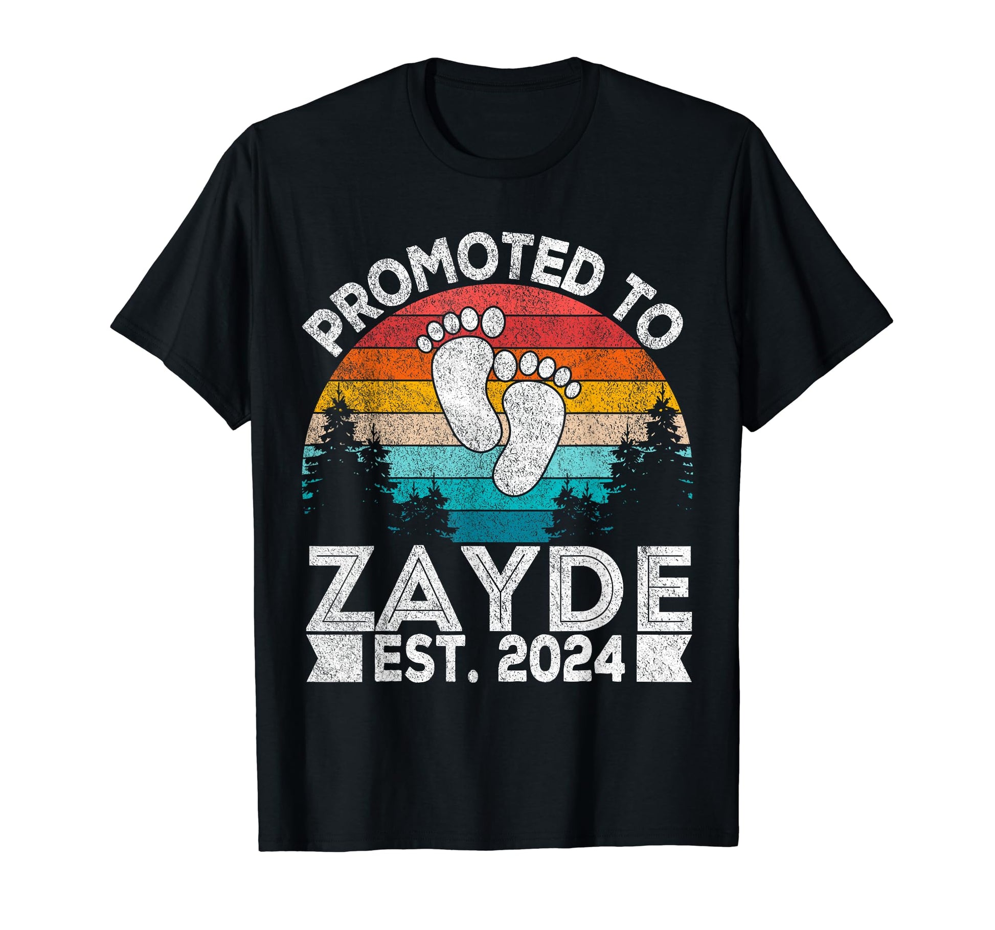 Promoted To Zayde Est 2024 Jewish T-Shirt - Novelty Apparel Men Women - T-Shirt, Sweatshirt, Hoodie