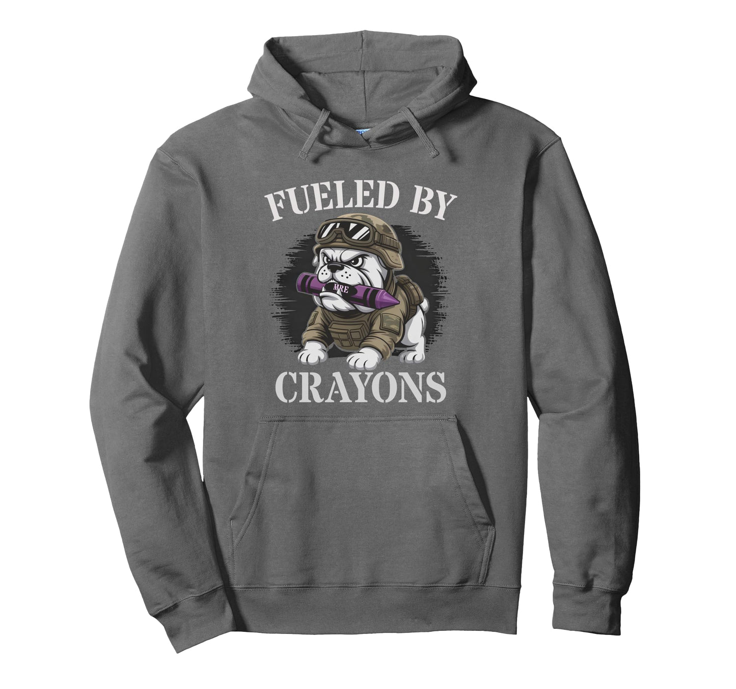 Sarcastic Fueled Crayons Grunt Dad Hoodie - Novelty Apparel Men Women - T-Shirt, Sweatshirt, Hoodie
