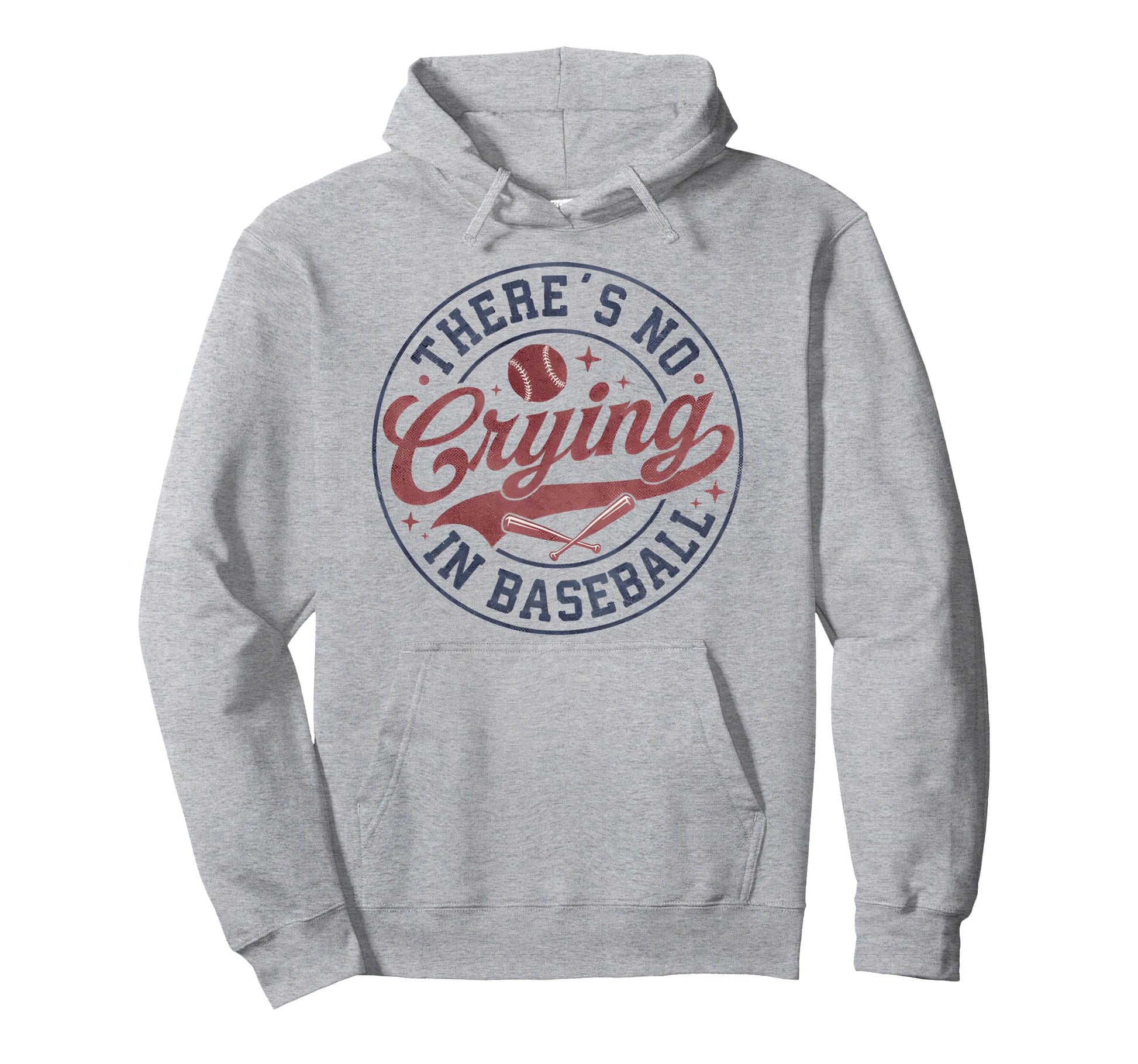 There Is No Crying Baseball Funny Game Hoodie - Graphic Print Men Women - T-Shirt, Sweatshirt, Hoodie