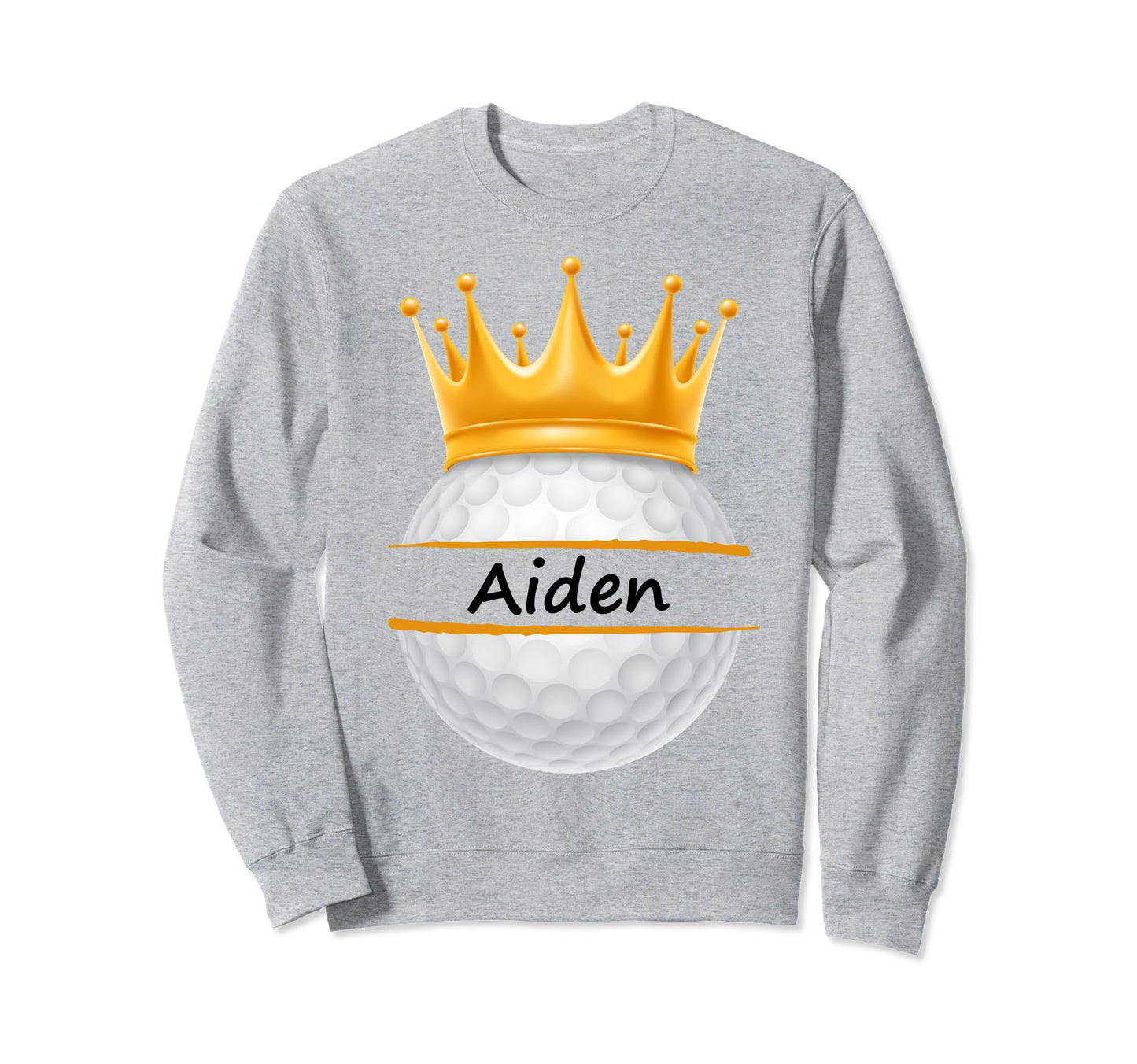 Novelty Golf Personalized Name Aiden Sweatshirt - Aesthetic Graphic Unisex - T-Shirt, Sweatshirt, Hoodie
