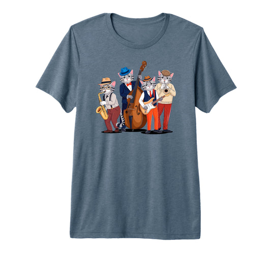 Cat Lover Cat Music Band Cats T-Shirt - Unique Graphic for Adults - T-Shirt, Sweatshirt, Hoodie