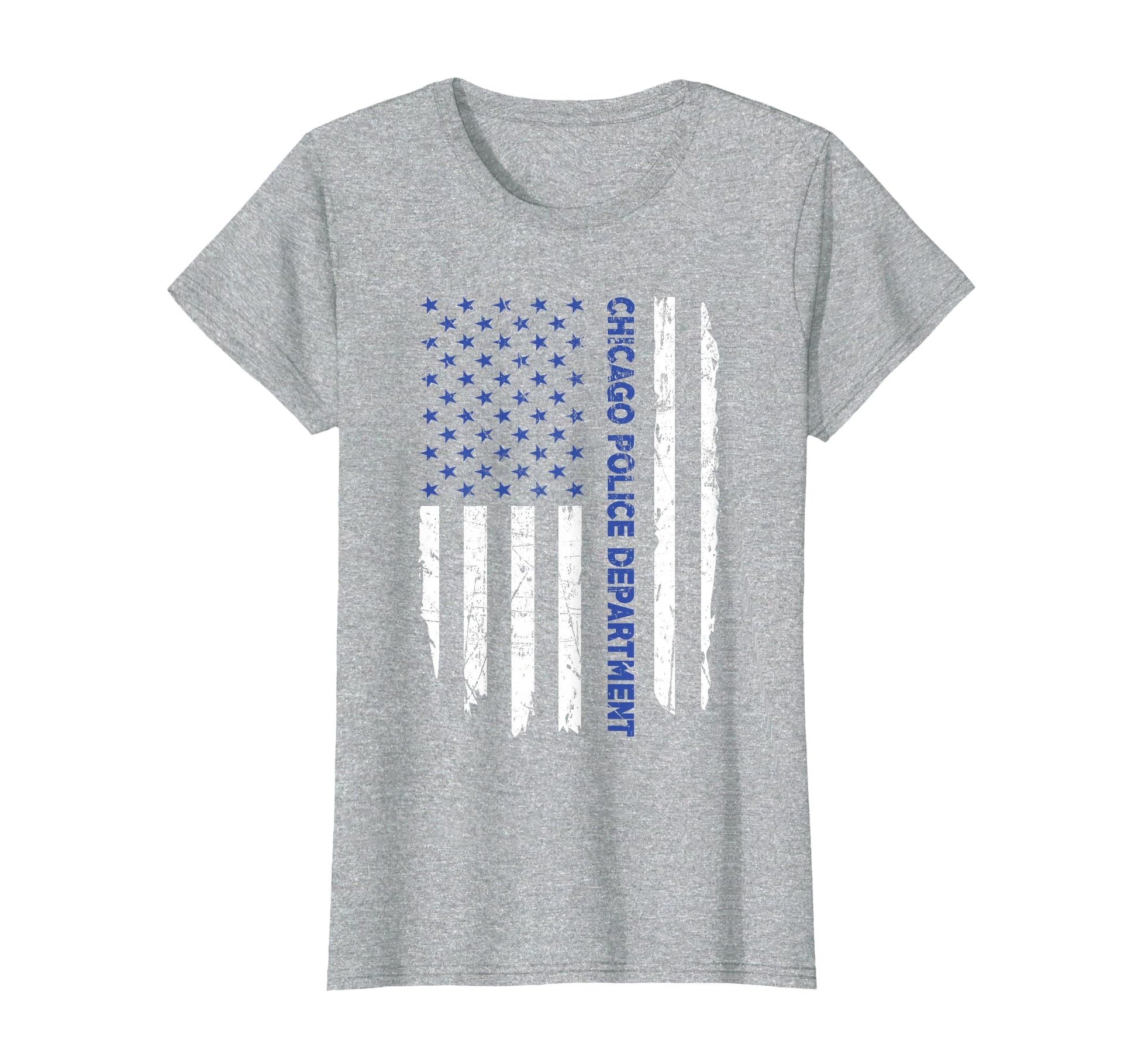 Chicago Police Officer American Flag T-Shirt - Minimalist Print Unisex - T-Shirt, Sweatshirt, Hoodie