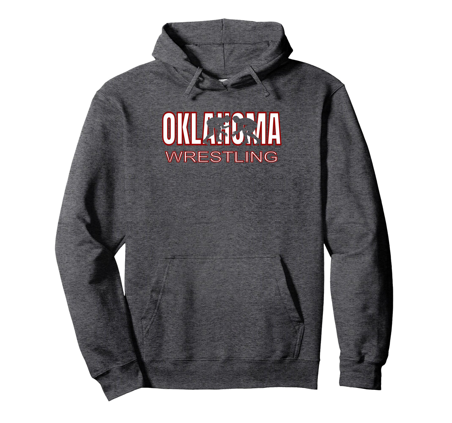 Oklahoma Wrestling Freestyle Wrestler Hoodie - Minimalist Print for Adults - T-Shirt, Sweatshirt, Hoodie