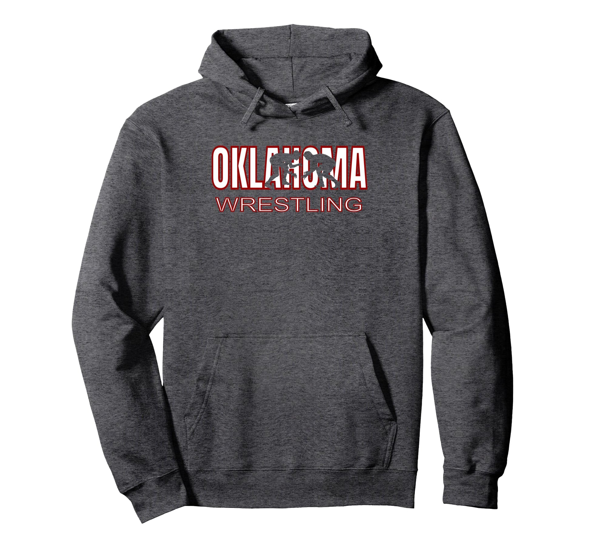 Oklahoma Wrestling Freestyle Wrestler Hoodie - Minimalist Print for Adults - T-Shirt, Sweatshirt, Hoodie