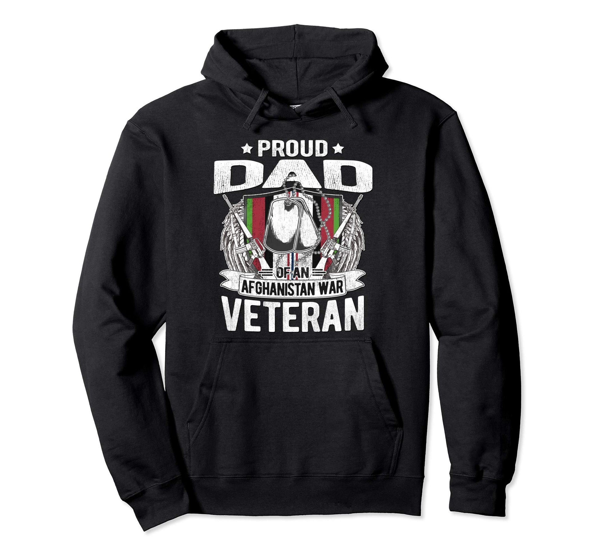 Proud Dad Afghanistan War Veteran Hoodie - Streetwear Style Men Women - T-Shirt, Sweatshirt, Hoodie
