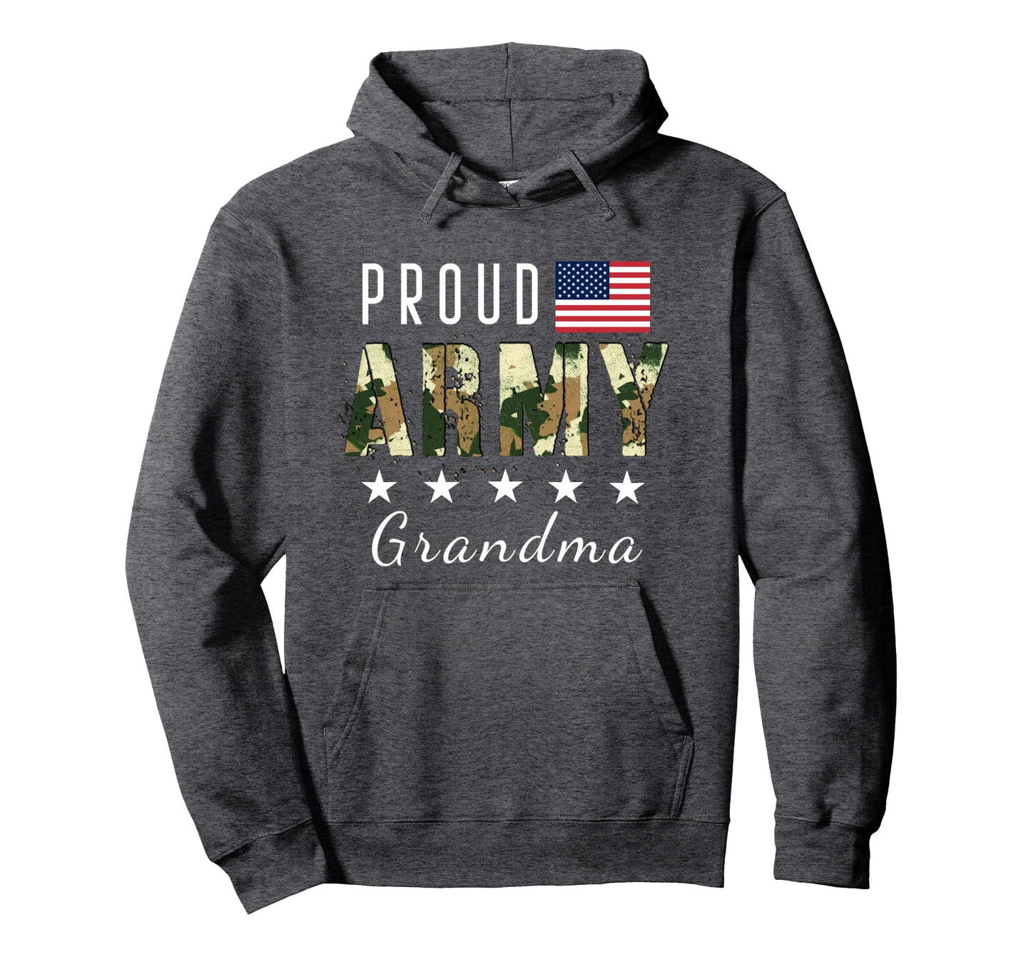 Proud Military Camouflage Proud Army Grandma Hoodie - Graphic Print Unisex - T-Shirt, Sweatshirt, Hoodie