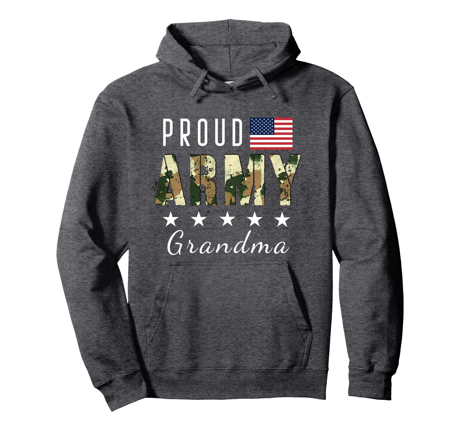 Proud Military Camouflage Proud Army Grandma Hoodie - Graphic Print Unisex - T-Shirt, Sweatshirt, Hoodie