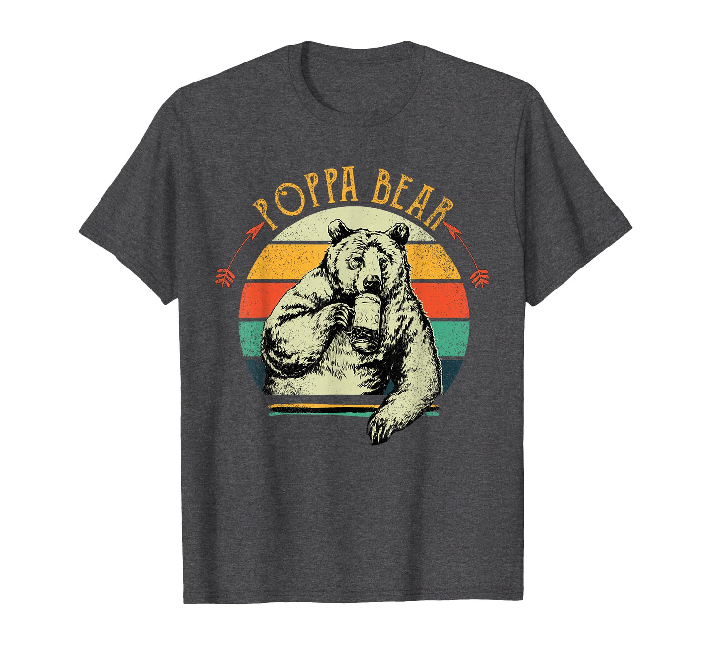 Poppa Bear Funny Fathers Day T-Shirt - Graphic Print for Adults - T-Shirt, Sweatshirt, Hoodie