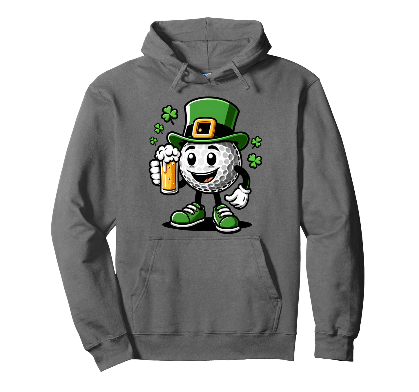 St Patricks Day Irish Golf Ball Beer Hoodie - Novelty Apparel Men Women - T-Shirt, Sweatshirt, Hoodie