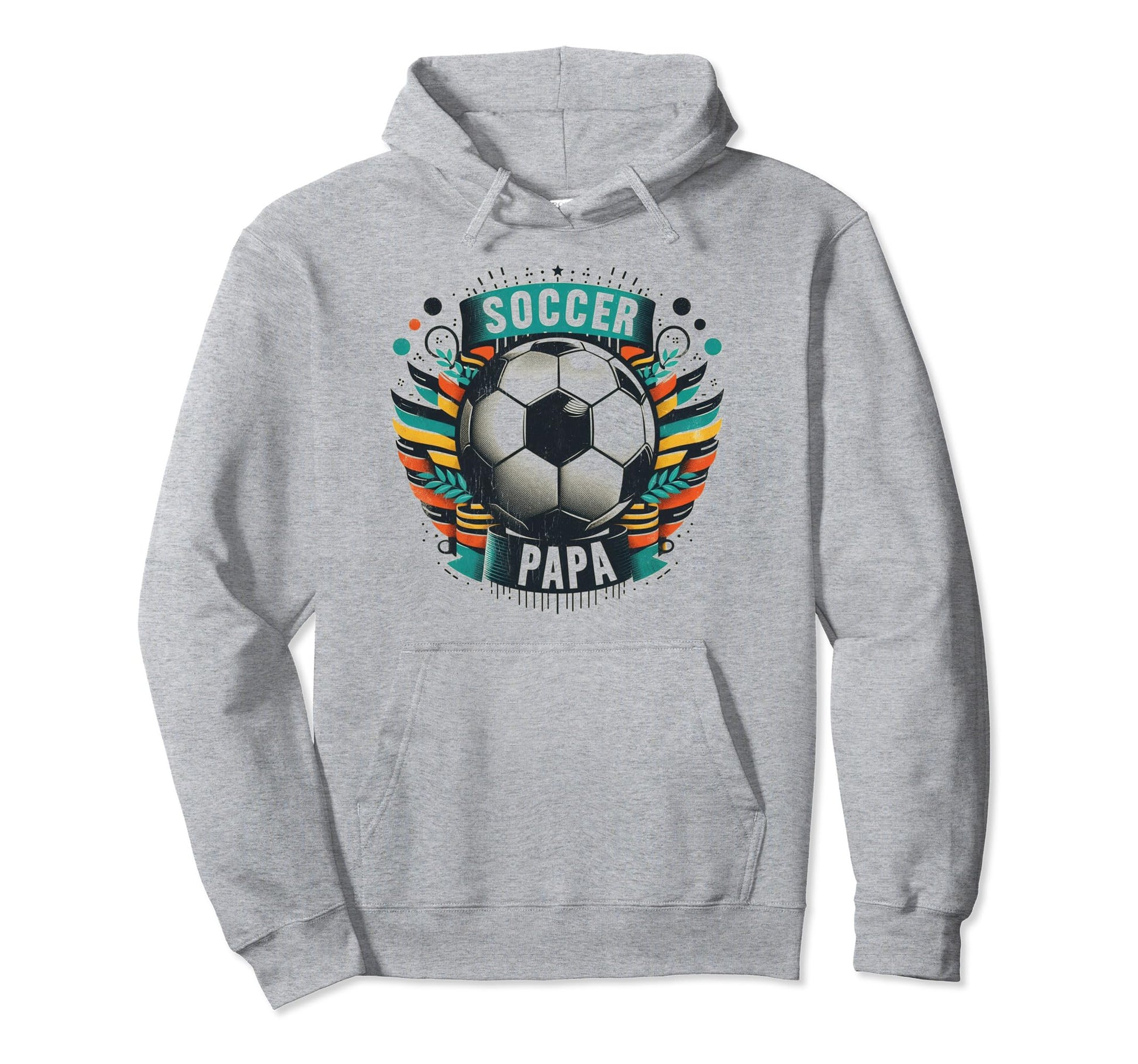 Soccer Papa Family Matching Dad Fathers Day Hoodie - Trendy Graphic Unisex - T-Shirt, Sweatshirt, Hoodie