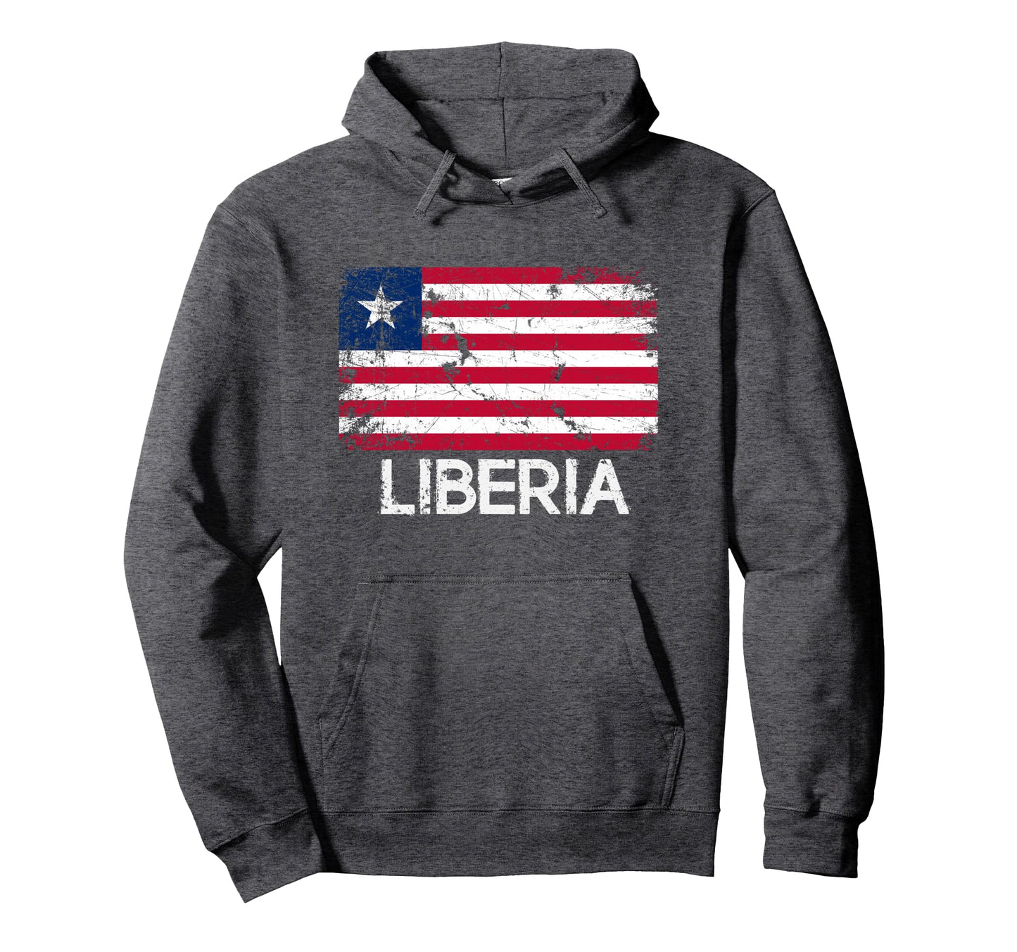 Liberian Flag Made Liberia Gift Hoodie - Custom Art Print Men Women - T-Shirt, Sweatshirt, Hoodie