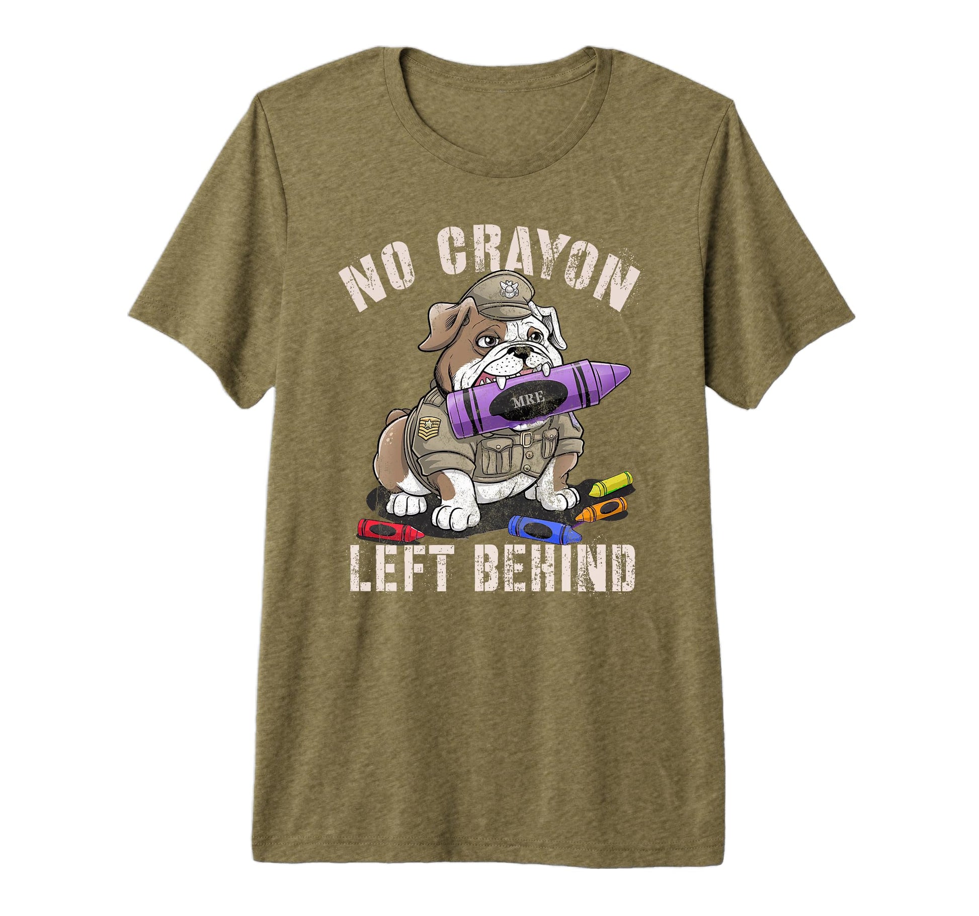 Proud No Crayon Left Behind Officer Crew T-Shirt - Novelty Apparel Unisex - T-Shirt, Sweatshirt, Hoodie
