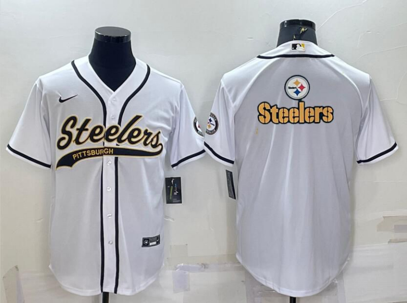 Men's Pittsburgh Steelers White Fashion Jersey football jersey product view 1