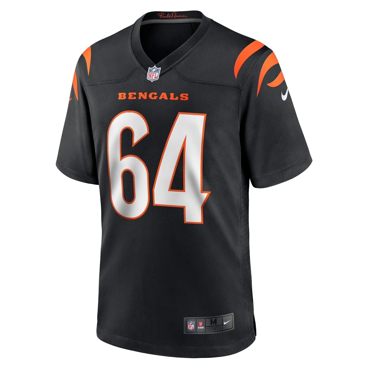Ted Karras Cincinnati Bengals Game Jersey - Black football jersey product view 2